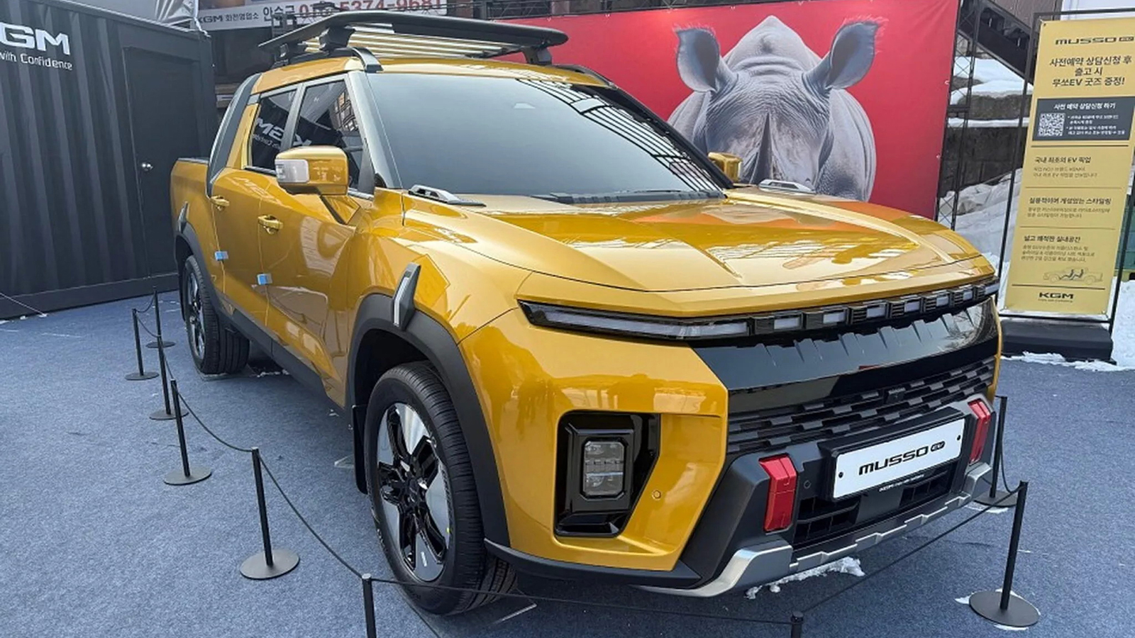 KGM Musso: Το ηλεκτρικό Pick-Up έκανε την πρώτη του εμφάνιση